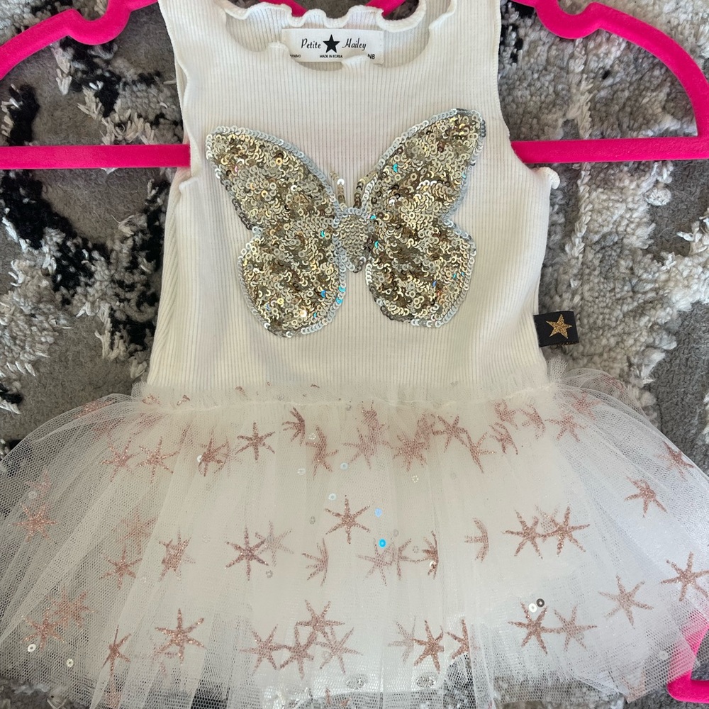 Newborn onesie tutu